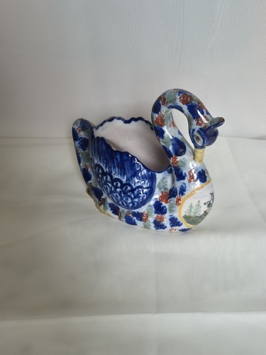 Rare cygne ancien faience - ancien, en
