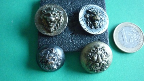 Anciens boutons metal tete - /,