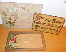 LOT 3 pancarte IMAGE saint PIEUSE PRIERE affiche ALLEMANDE WW2 alsace OCCUPATION