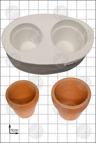 Moule silicone fleur - fleur, pots