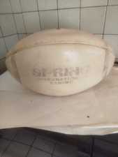 Ballon de rugby Spring Senior International en cuir vintage