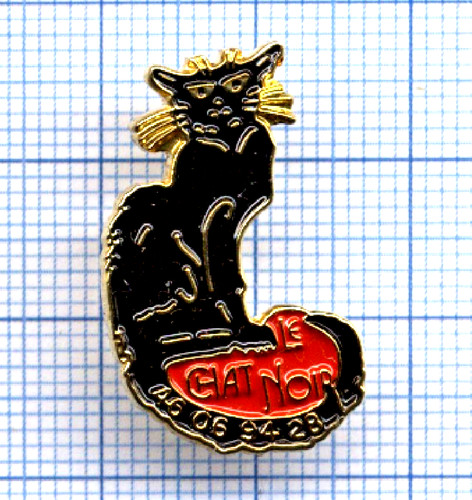 Pin chat noir - chat, de