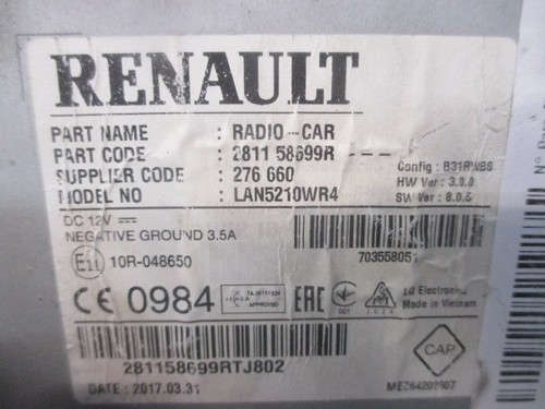 Autoradio recepteur renault - autoradio,