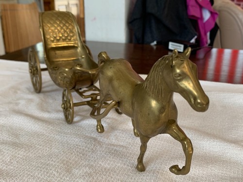 Statuette bronze cheval - en,