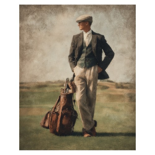 Affiche art golfeur - affiche,