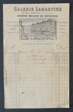 Facture PARIS 1903 GALERIE