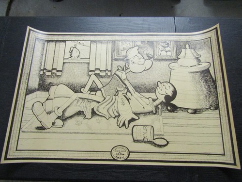 Vintage poster popeye olive - popeye, &