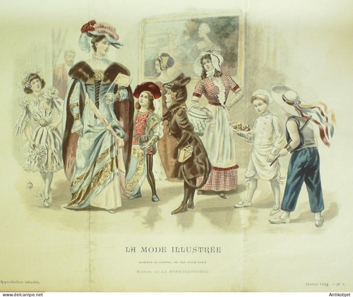 Gravure mode illustree 1904 - gravure,