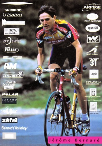 Cyclisme carte cycliste jerome - carte,