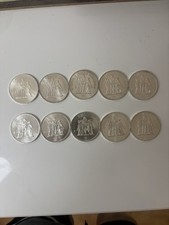 10 pièces 50 francs Hercule argent 1977 très bel état