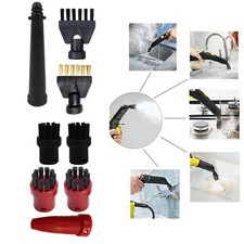 Pour Karcher Lot d'accessoires nettoyeur vapeur 8 pièces avec brosses et buses