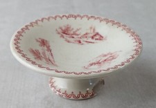 Ancien compotier de dinette, décor Calvados, en porcelaine de Sarreguemines U&C