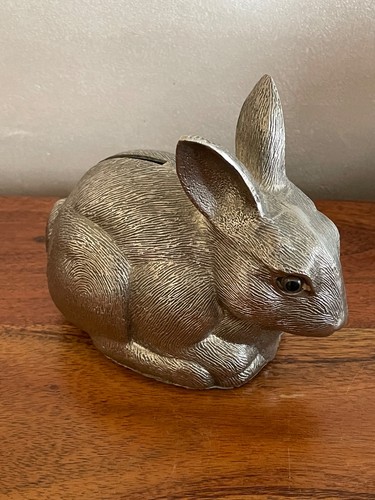 Tirelire lapin métal - lapin,