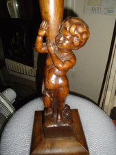 signé:L.VIDALE 1955.CHERUBIN.SUPERBE SCULPTURE EN NOYER.