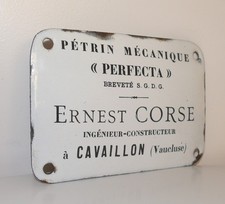 Plaque émaillée ancienne de