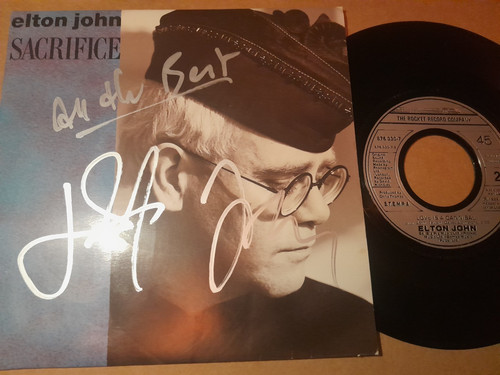 Elton john autograph 45t - elton,