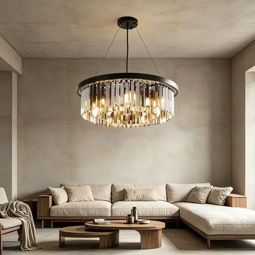 Lustre cristal plafonnier - en,