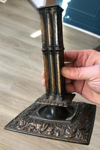 Ancien bougeoir bronze - à, la