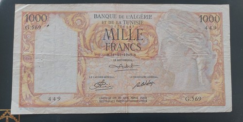 Billet algerie 1000 - billet,
