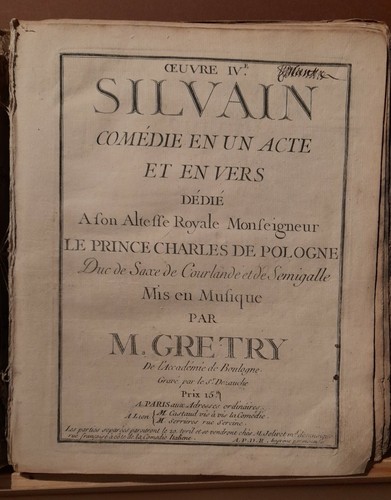 Partition ancienne silvain - partition,