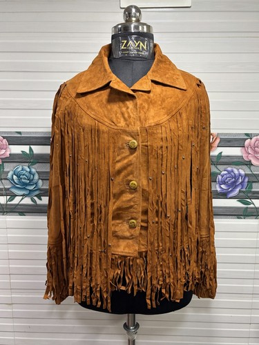 Veste homme franges daim - franges, en