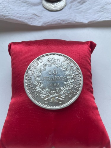 Pièce argent francs - , 10