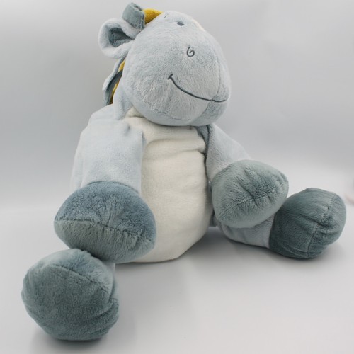Grand doudou ane cheval - , bleu