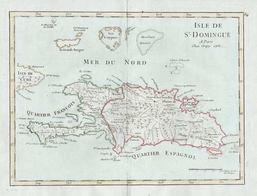 Carte hispaniola haïti - hispaniola,