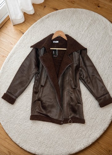 Manteau aviateur marron - , en