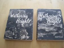 Emily Bronte Wuthering Heights  2 tomes  livre ancien numéroté
