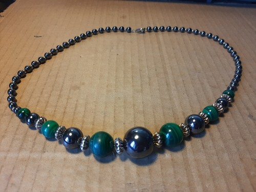 Collier malachite necklace - malachite,