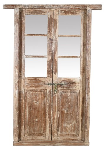 Porte bois massif fer - en,