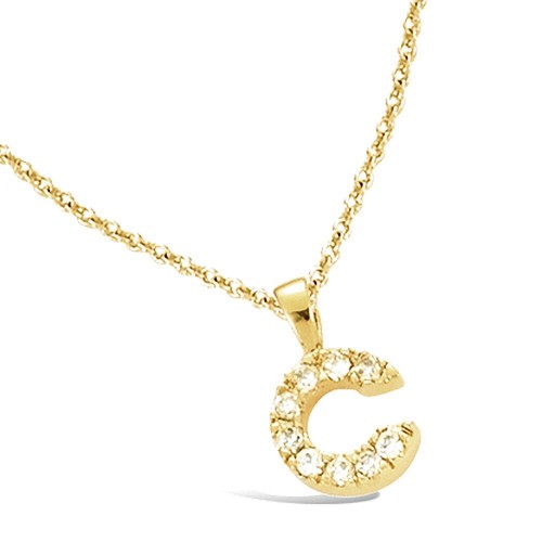 Collier pendentif alphabet - collier, "pendentif