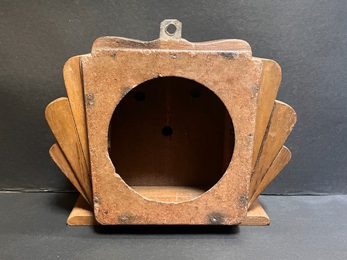 Ancienne boite vitrine horloge - boite,