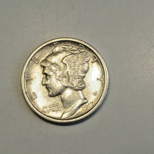 ONE DIME 1917  SILVER /ARGENT