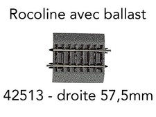 Roco rail droit 5 - g¼, mm