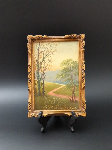 Tableau ancien signé huile - tableau,