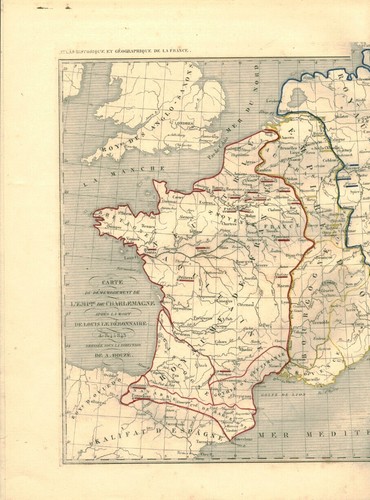 Gravure ancienne carte