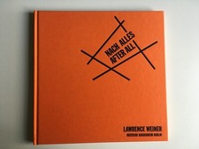Lawrence Weiner Nach Alles After All Catlogue livre d'artiste art conceptuel