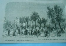 Gravure 1867 - Les résidences