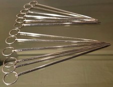 6 Pics à brochettes Felix frères Toulouse  France métal argenté avec poinçons