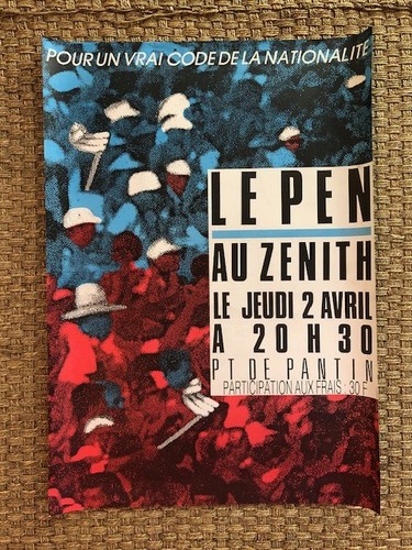 Affiche front national - fn,