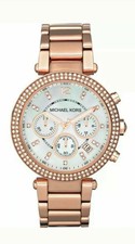 MONTRE Femme Michael Kors Chrono. Date. Bracelet et Cadran Or Rose 299,00€ NEUF