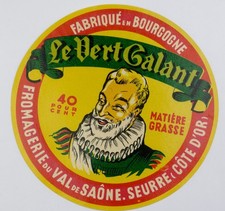 Etiquette ancienne de fromage