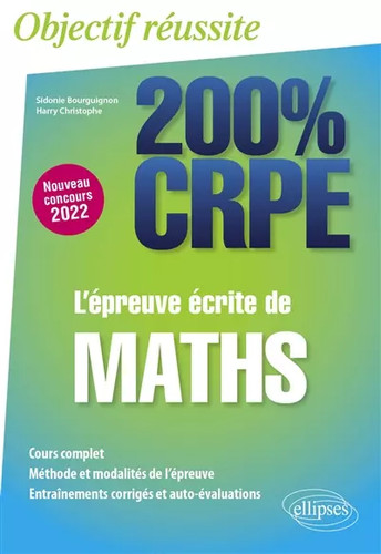 épreuve écrite maths - écrite, de
