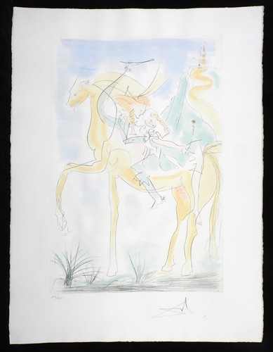 Salvador dali gravure couple - salvador,