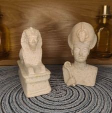 Lot de 2 figurines, statuettes de style égyptien, décoration