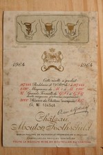 Étiquette Mouton Rothschild