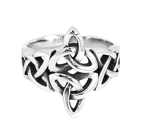Bague celtique triquetras - bague,