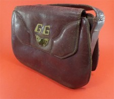  sac a main en cuir papillon 50's 60's,vintage/baby-boom/
